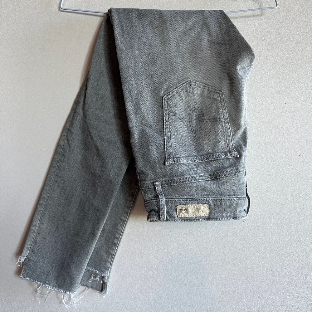 AG Farrah Skinny Ankle Grey Jeans